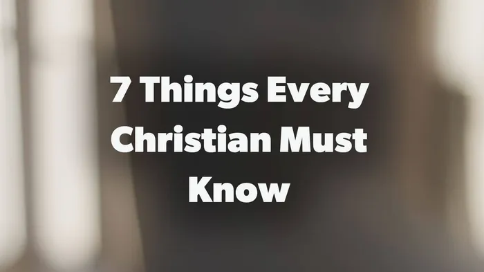 Spiritual 7 Things Every Christian Must Know Pastor James Greer Church in Pineville, LA