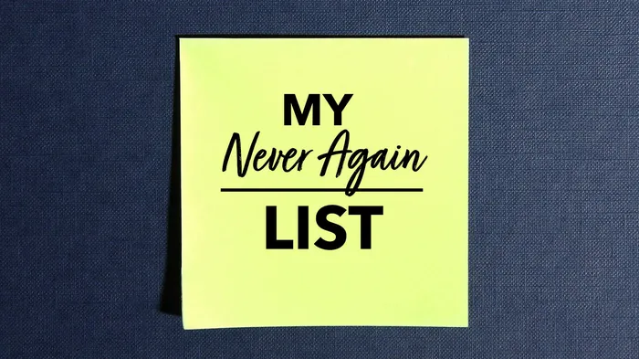 Spiritual My Never Again List Pastor James Greer Church in Pineville, LA