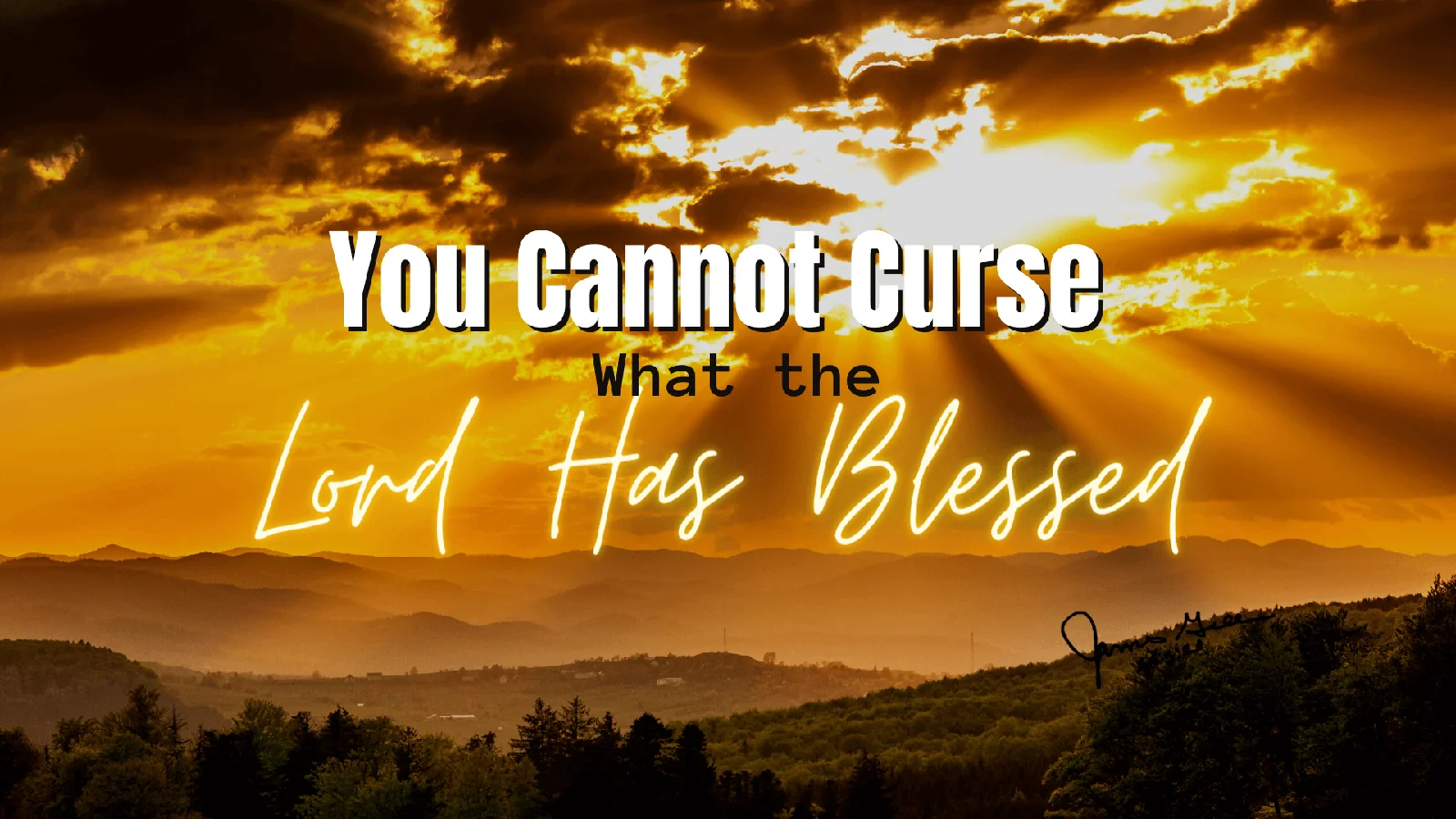 You Cannot Curse What the Lord Has Blessed Pastor James Greer Church in Pineville, LA