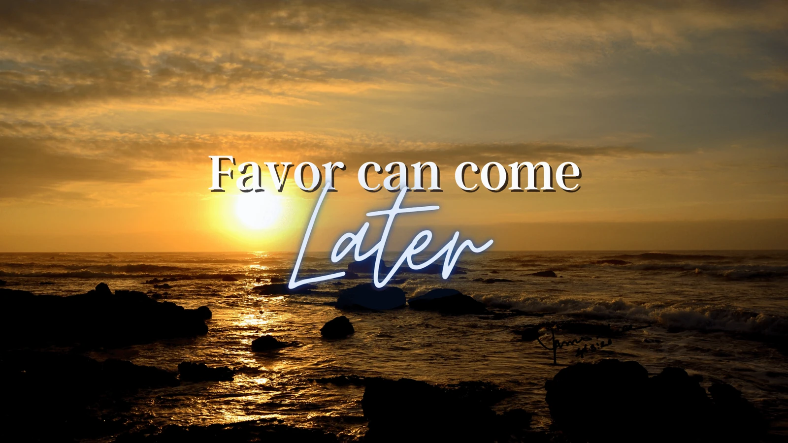 Favor Can Come Later Pastor James Greer Church in Pineville, LA