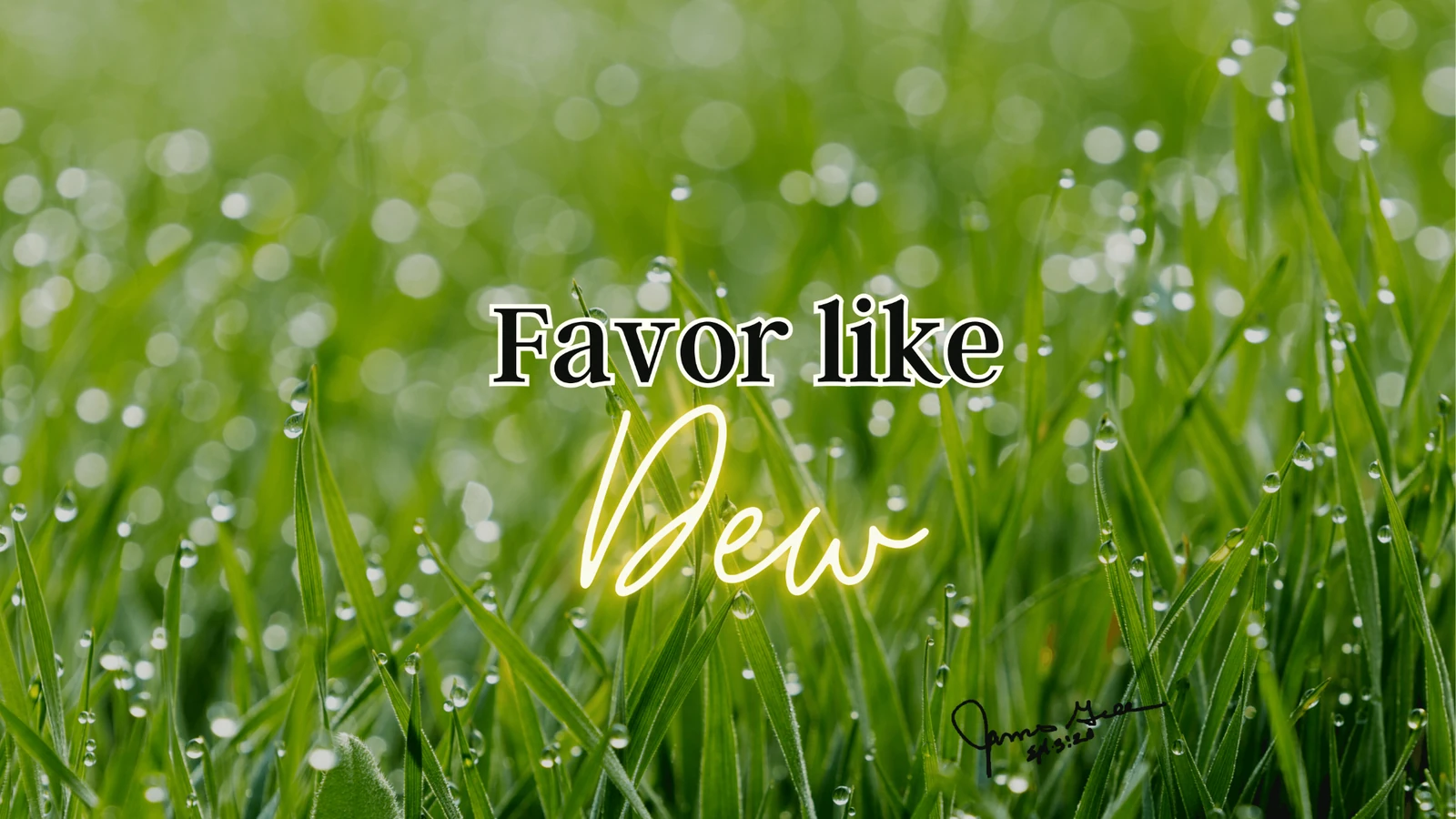 Favor like Dew Pastor James Greer Church in Pineville, LA