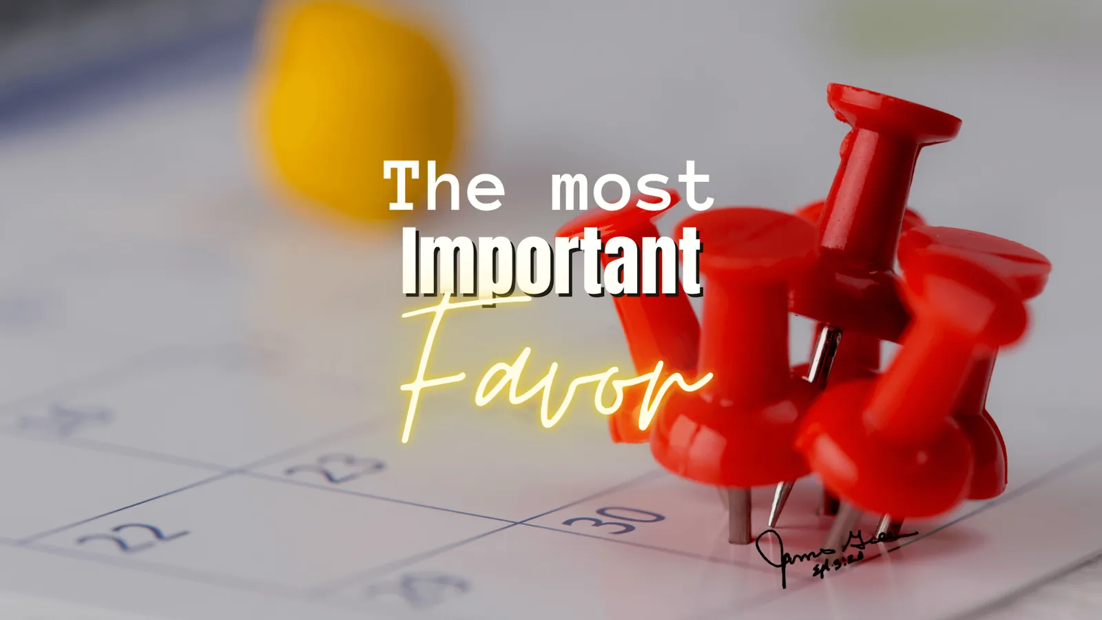 The Most Important Favor Pastor James Greer Church in Pineville, LA